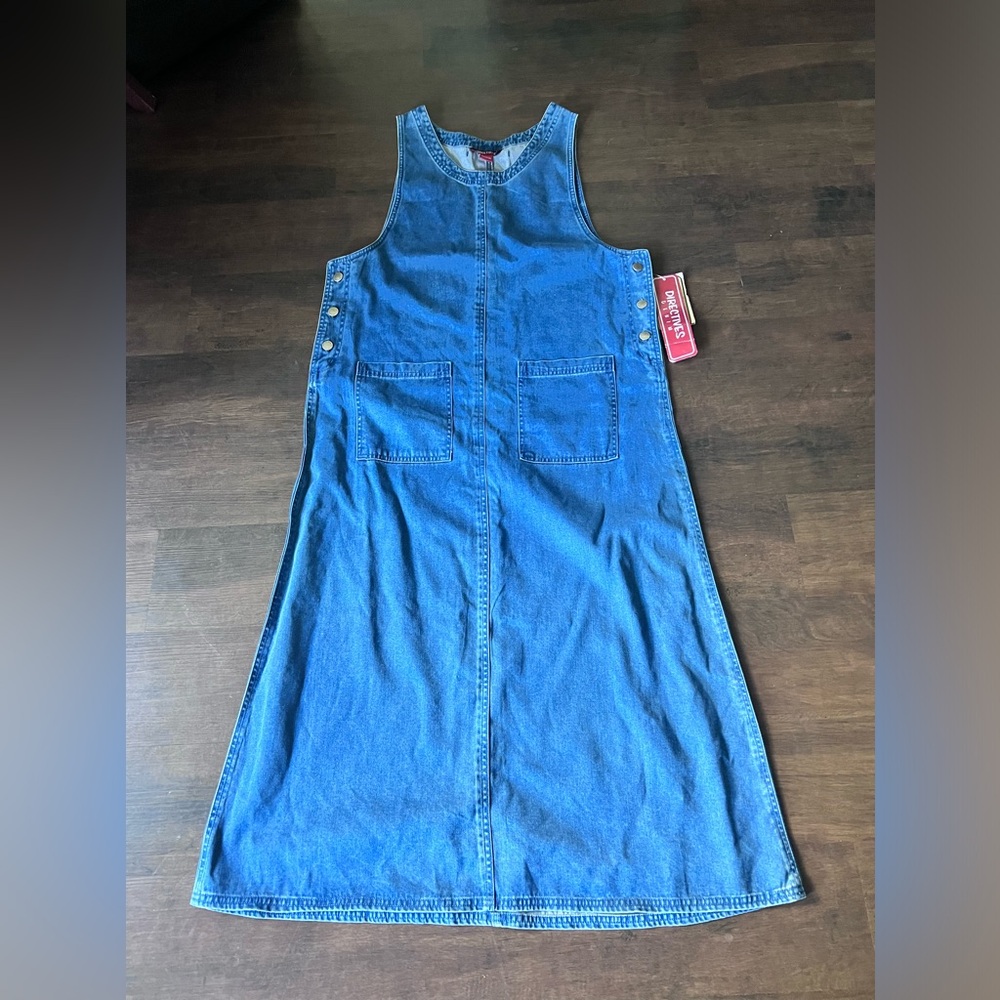 New Directives Blue Denim Dress Size Large